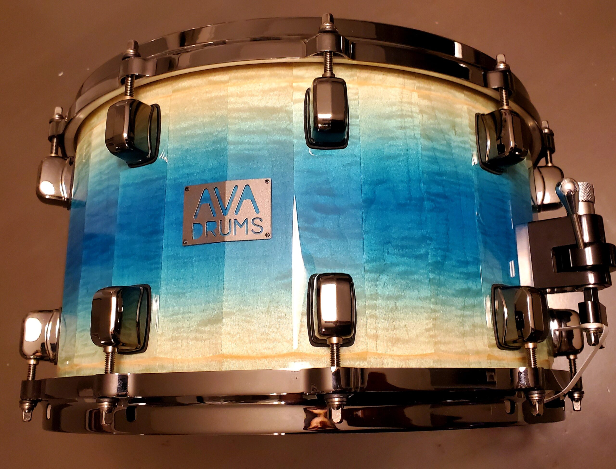 14 x 8 FIGURED MAPLE – REVERSE TEAL FADE