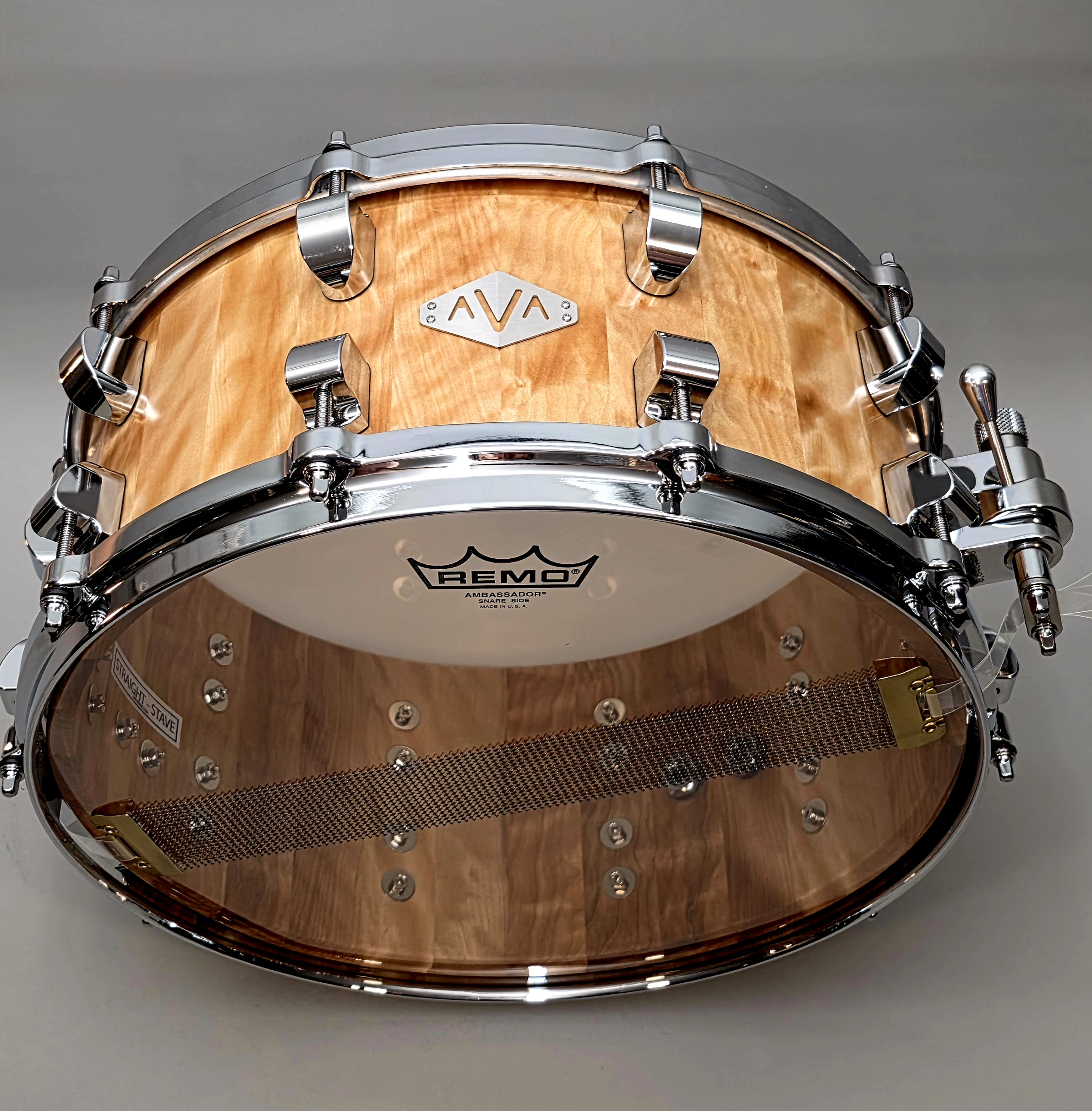 14 x 6.5 FIGURED BIRCH STRAIGHT-STAVE